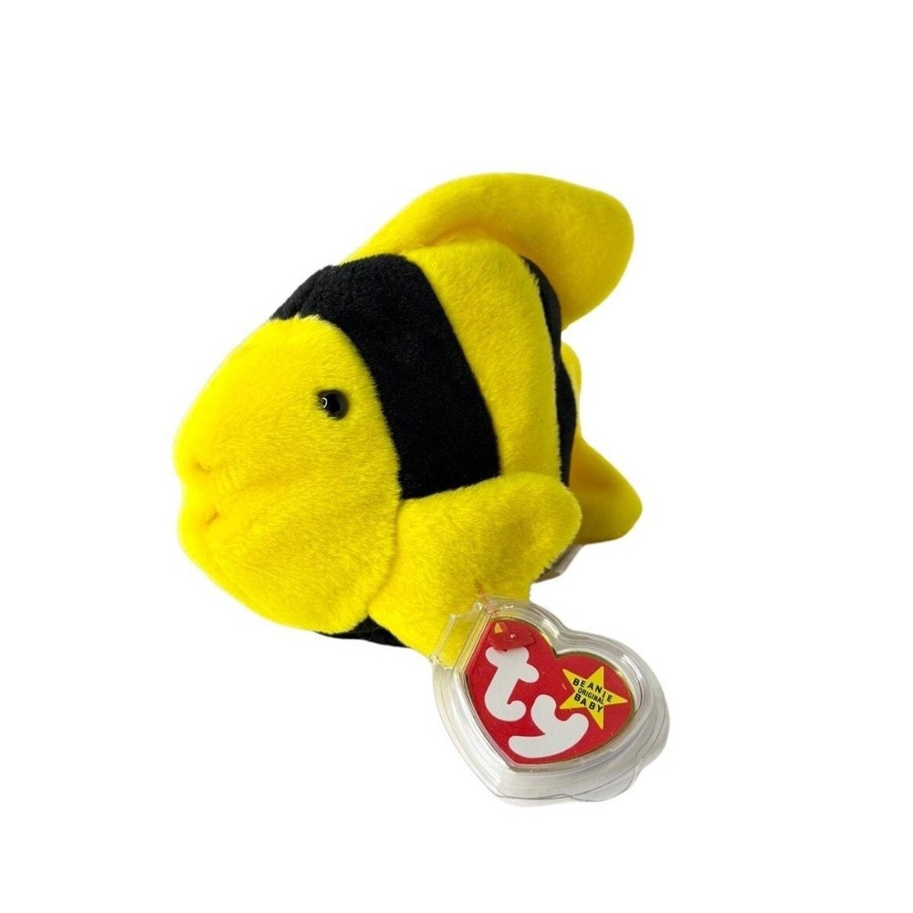Bubbles the Fish | Tropical Ocean Splash | Mint Heart Tag TY Beanie Baby